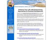Tablet Screenshot of empowering-personal-development.com